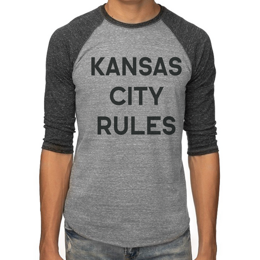 Kansas City Rules 3/4-Sleeve Raglan