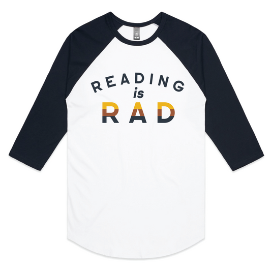 Reading Is Rad 3/4-Sleeve Raglan